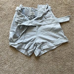 Abercrombie high waisted paper bag shorts XS